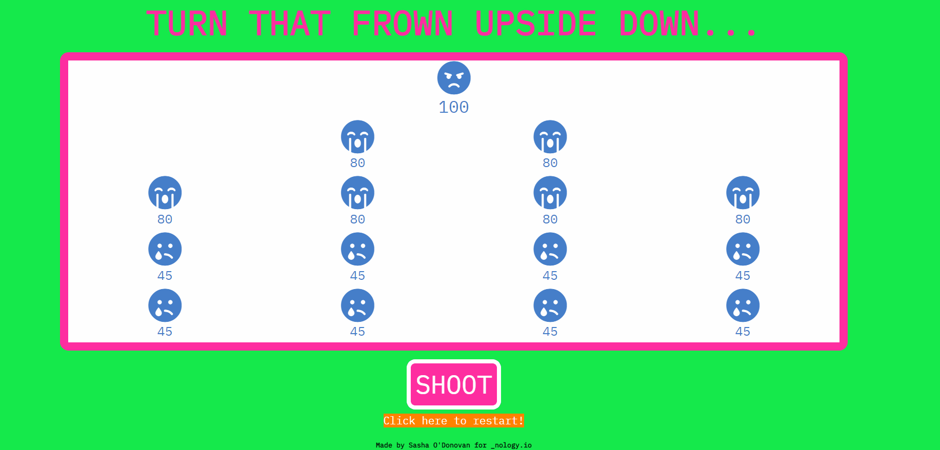 javascript smiles game